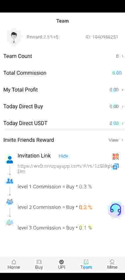Nivopay profile screen preview